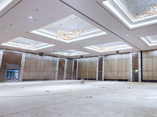 अच्छी कीमत अनुकूलित डिजाइन 85 मिमी मोटाई और 9 मिमी एमडीएफ मैग्नीशियम बोर्ड के साथ चलती विभाजन दीवार ऑनलाइन