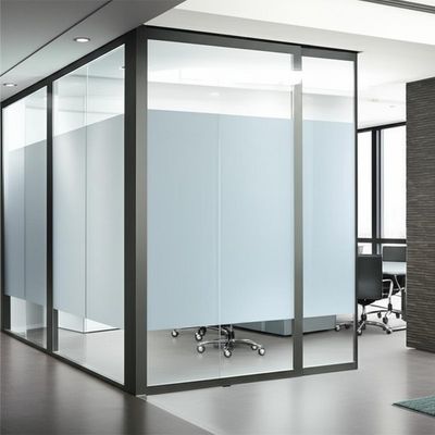अच्छी कीमत Aluminum Single Glazed Glass Partition Wall with Sound Insulation and Custom Design for Modern Offices ऑनलाइन