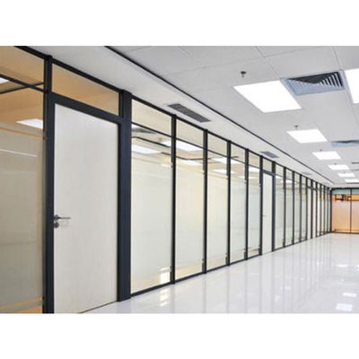 अच्छी कीमत Top Supported Manually Operated Office Glass Partition Wall with Convenient Operability and Tempered Glass ऑनलाइन