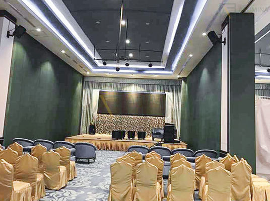 अच्छी कीमत होटल और बैठक कक्ष के लिए 9 मिमी एमडीएफ मैग्नीशियम बोर्ड और 6 मीटर तक की ऊंचाई के साथ अनुकूलन योग्य चलती विभाजन दीवार ऑनलाइन